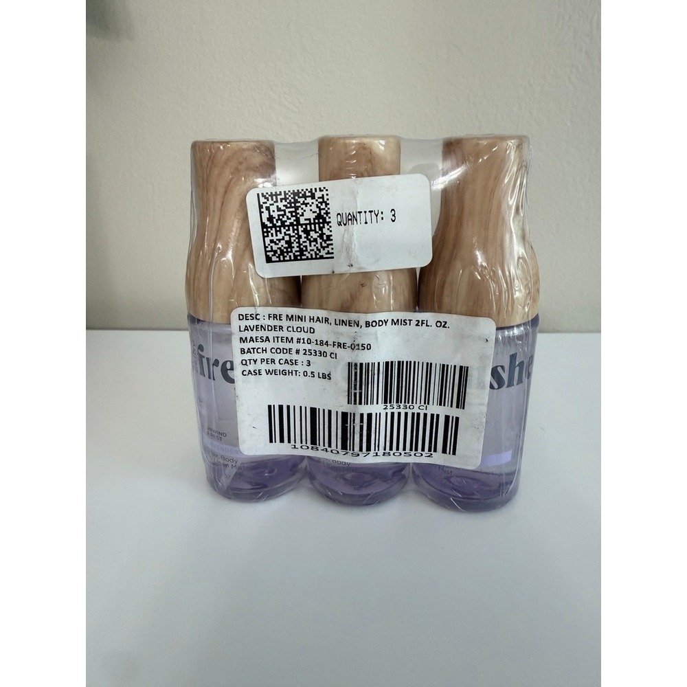 Being Frenshe Body Mist Unisex 2oz Lavender Cloud 3-Pack NWT
